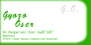 gyozo oser business card
